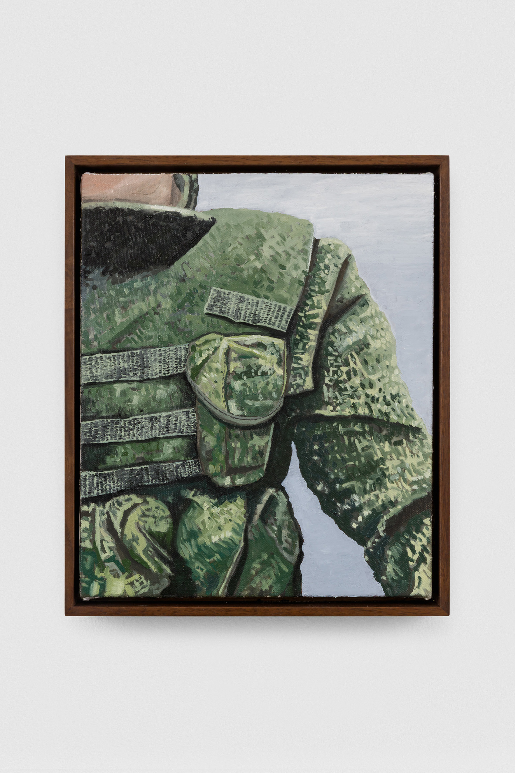 John Hodgkinson, <i>8/05</i>, 2025. Oil on canvas, 10 7/8 x 13 1/4 x 1 5/8 in (27.5 x 33.5 x 4 cm)